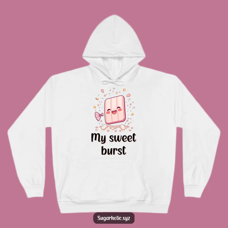 Funny Candy Bar Hoodie: Shattering Vibes, Cozy & Hilarious Gift