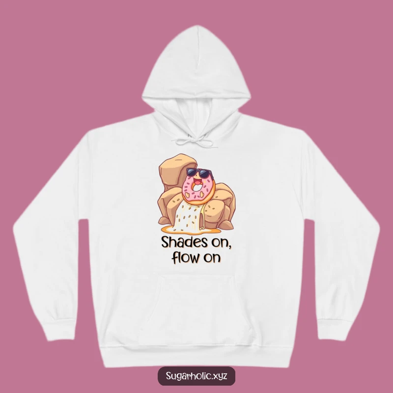 Funny Donut Hoodie: Caramel Waterfall Cool, Cozy & Hilarious Gift