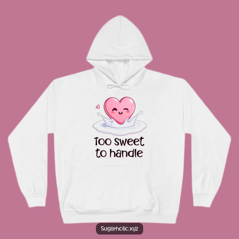 Cozy Funny Candy Heart Hoodie: Sweet Comfort and Style