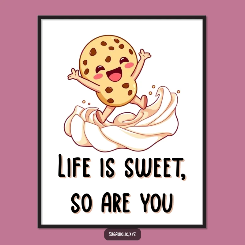 Free Printable Wall Art: Whimsical Cookie Character's Frosty Frolic!