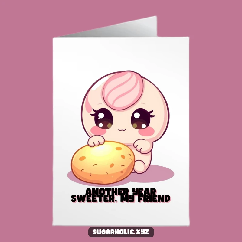 Free Printable Birthday Card: Candy's Cookie Craving - Funny Downloadable Gift!