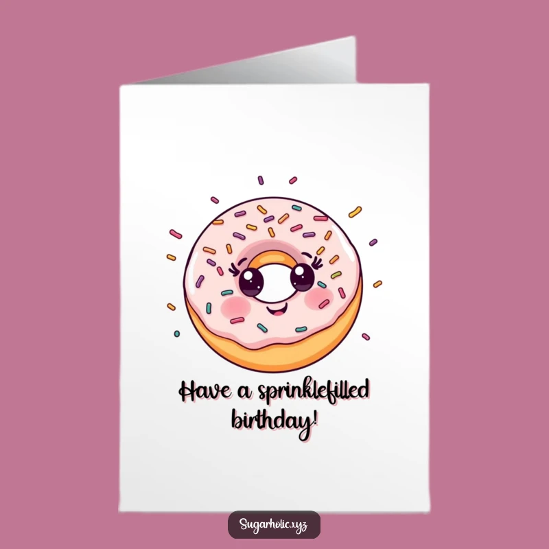Free Printable Birthday Card: Sprinkle Donut for a Fun Celebration!