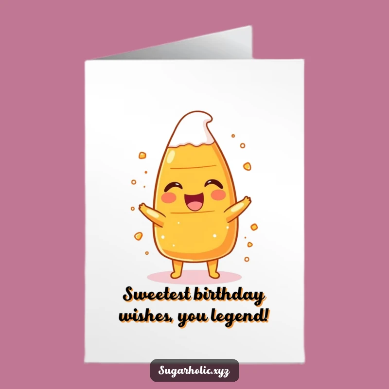 Free Printable Funny Candy Corn Birthday Card - Hilarious Downloadable Gift for Laughs