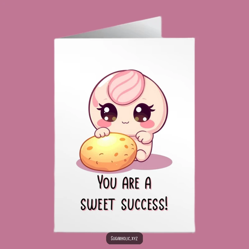 Free Printable Congrats Card: Candy's Cookie Goal - Funny Downloadable Gift!