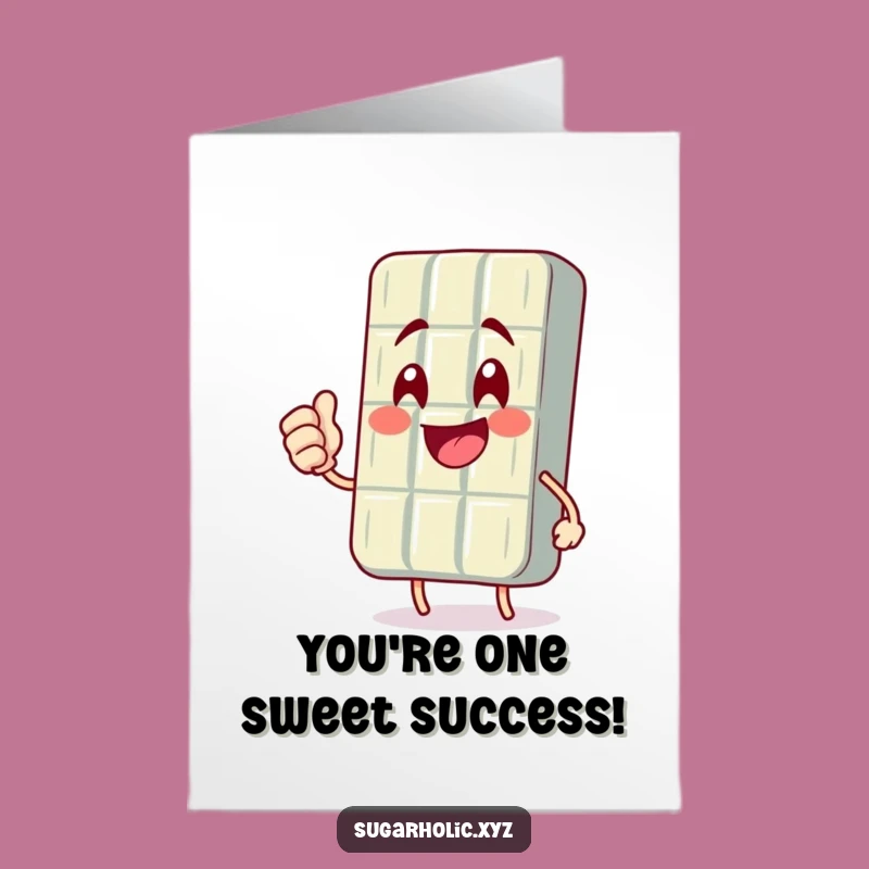 Free Printable Congrats Card: Chocolate Bar Fist Pump, Downloadable Fun