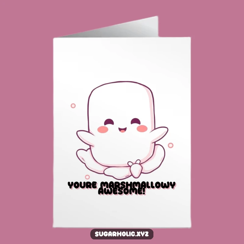 Free Printable Marshmallow Congrats Card: Hilarious Downloadable for Sweet Successes