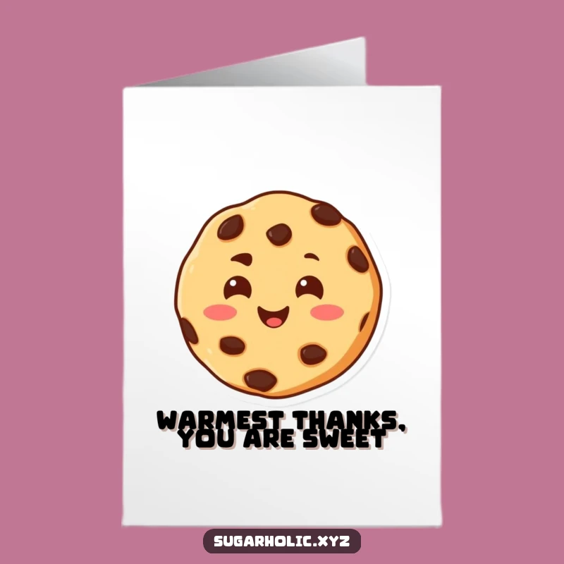 Free Printable Cookie Thank You Card - Funny Melting Happy Downloadable Gift