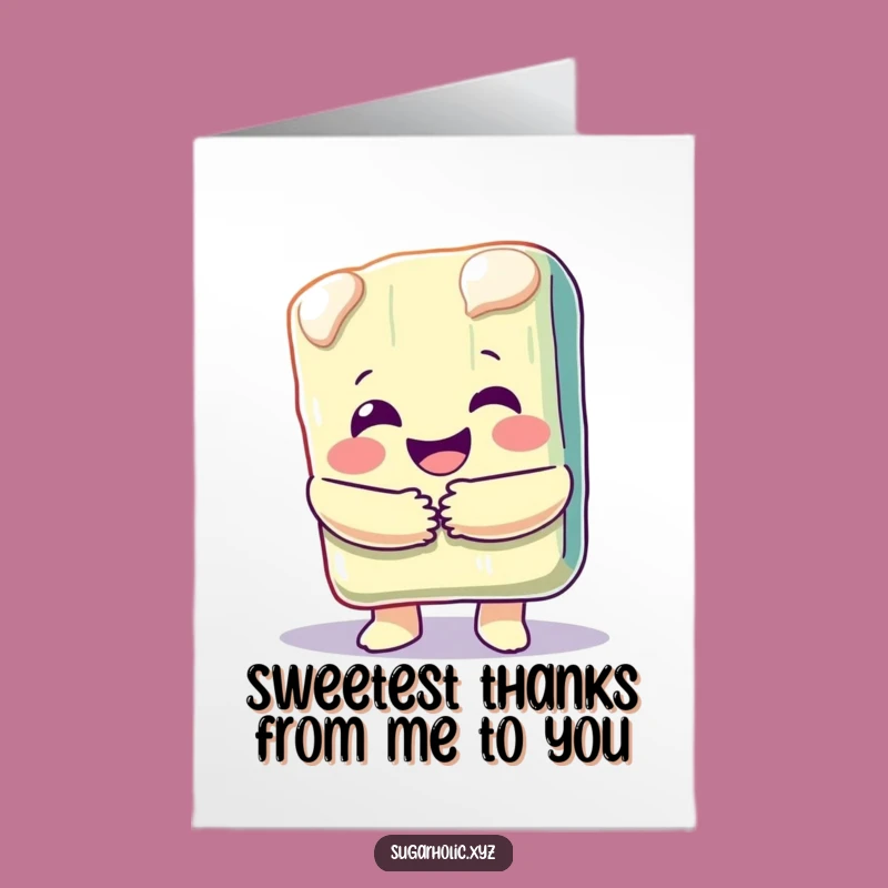 Free Printable Sweet Hug Thank You Card - Funny Candy Bar Downloadable Gift