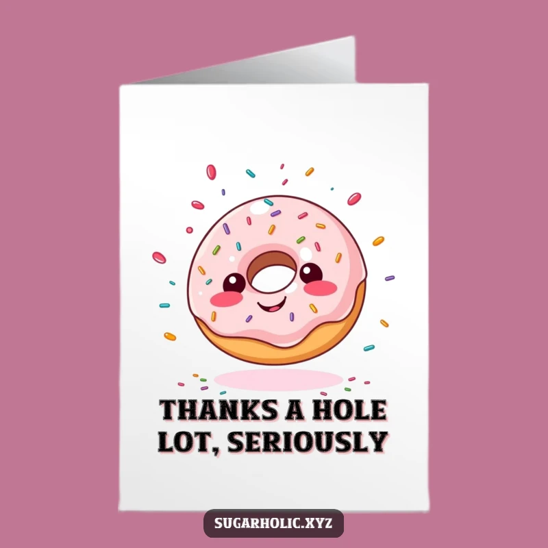 Free Printable Thank You Card: Giddy Doughnut - Sweet Downloadable Gift!