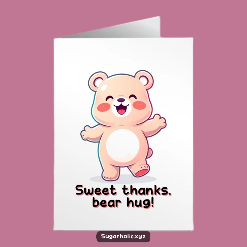 Free Printable Thank You Card: Gummy Bear's Dance of Gratitude Moves!