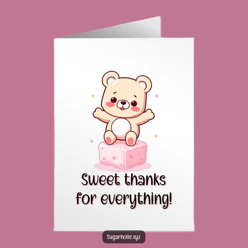 Free Printable Thank You Card: Gummy Bear's Sugar Dance!
