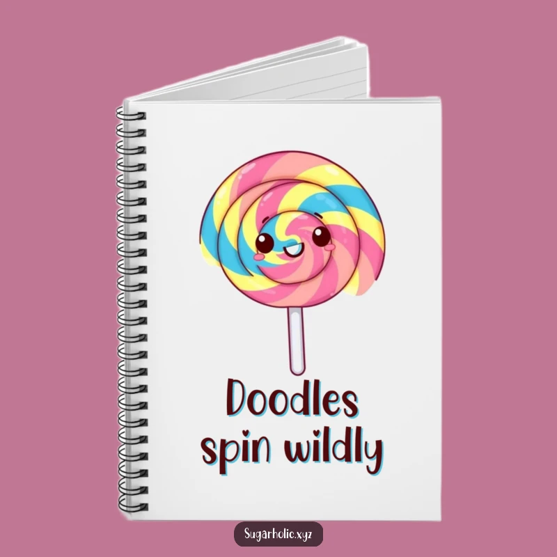 Funny Lollipop Spin Notebook: Gleeful Treat Journal, Perfect Funny Gift for Creatives