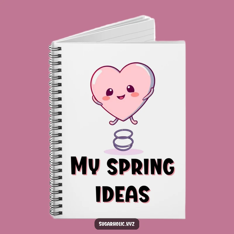 Funny Candy Heart Spring Notebook: Jot Down Playful Ideas!