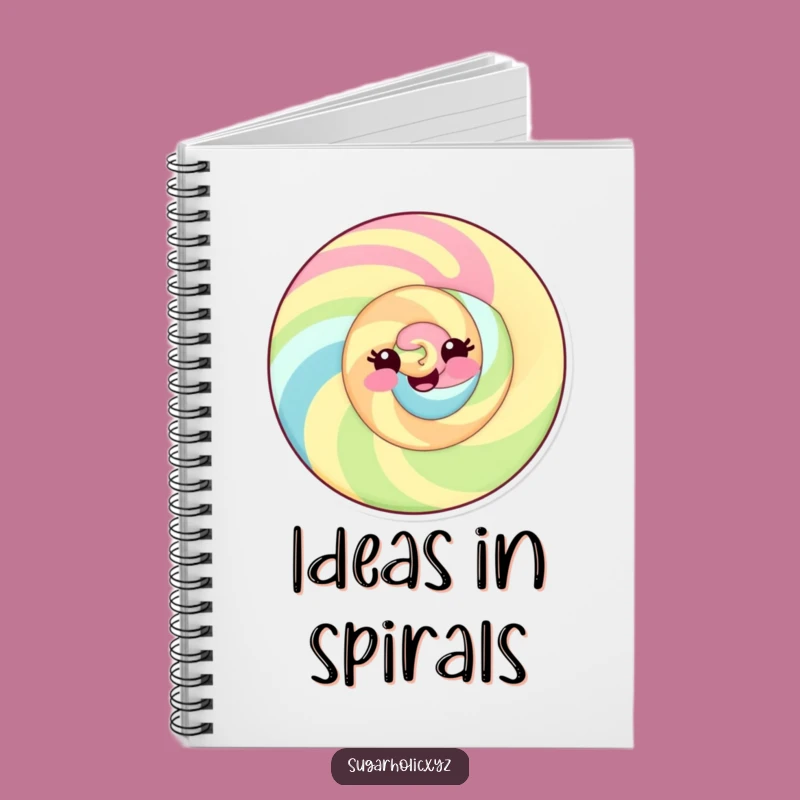 Funny Candy Swirl Notebook: Delighted Ideas for a Playful Funny Gift