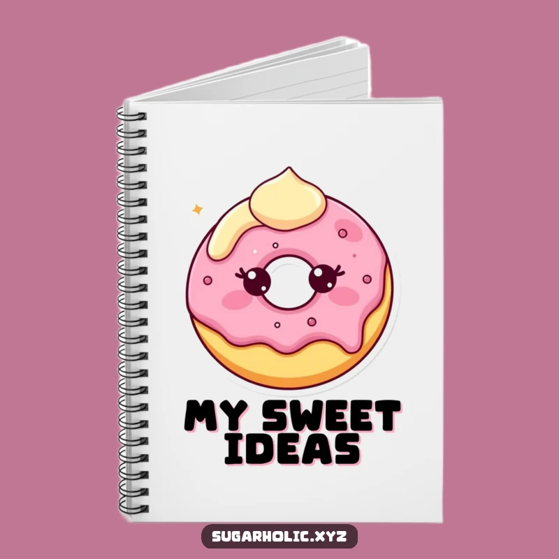 Funny Donut Smile Notebook: Jot Down Sweet Ideas with Humor!
