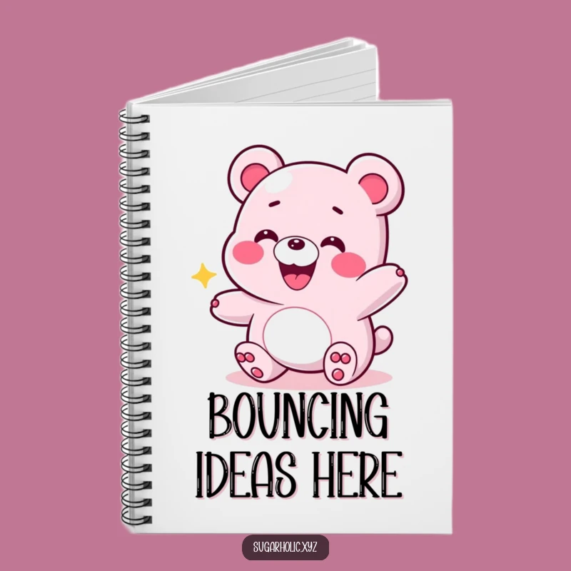 Funny Energetic Gummy Bear Notebook - Jot Down Energetic Ideas