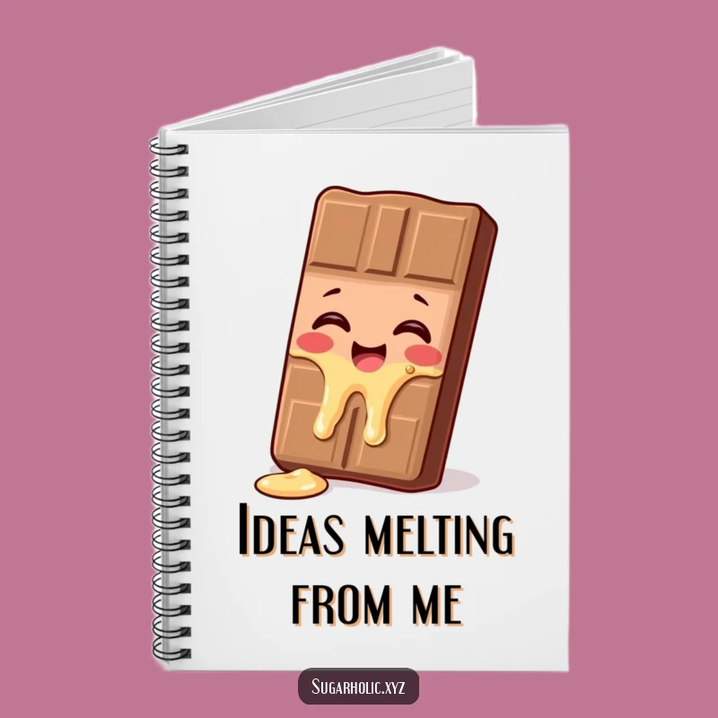 Funny Giggling Chocolate Bar Notebook - Jot Down Sweet Ideas with Humor!