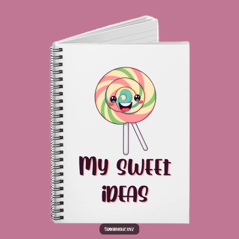 Funny Swirling Lollipop Notebook: Jot Down Your Sweetest Ideas!