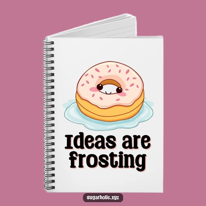 Jot Down Joy: Funny Donut Frosting Swim Notebook - Perfect Gift