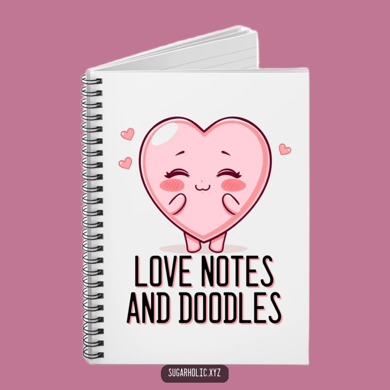 Funny Candy Heart Notebook: Jot Down Thoughts with Sweet Flair