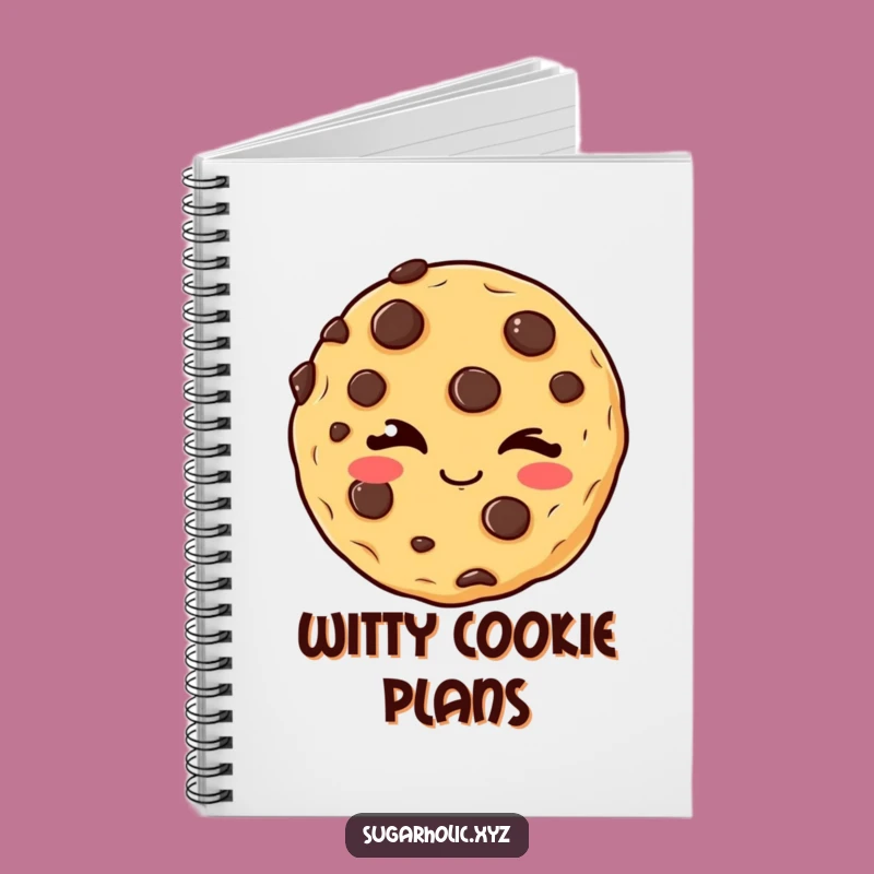 Funny Winking Cookie Notebook: Jot Down Secrets, Chocolate Chip Charm, Perfect Funny Gift for Notes