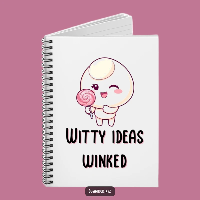 Sweet Ideas: Funny Candy Wink Notebook - Jot Down Charms