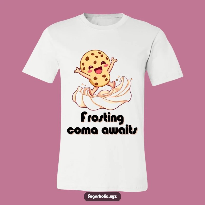 Funny Cookie Frosting Dive T-Shirt: Wear Your Sweetest Dreams!