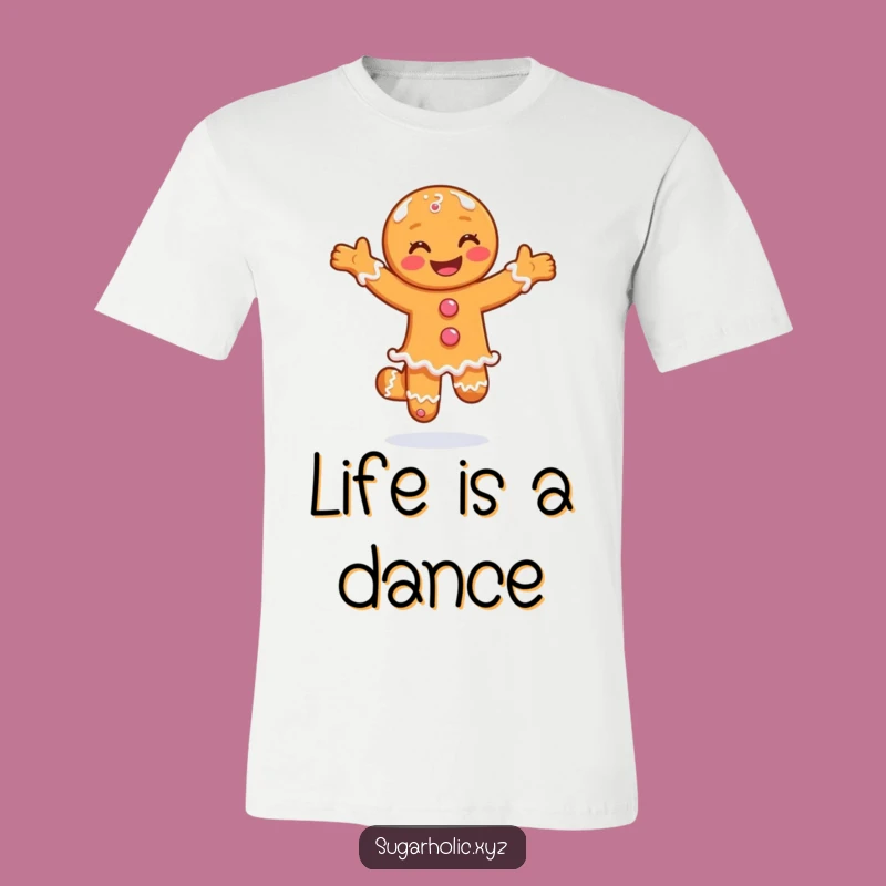 Funny Gingerbread Pirouette T-Shirt - Dance with Holiday Joy!