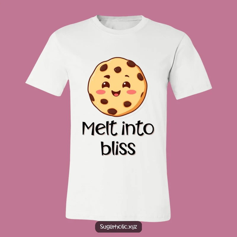 Funny Melting Cookie Smile T-Shirt - Happy Treat Tee