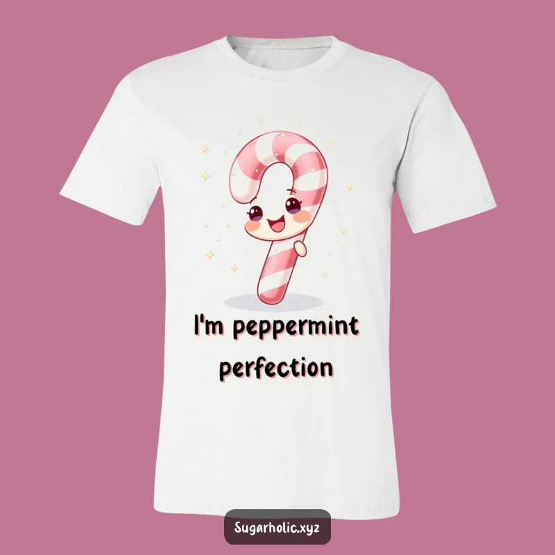 Funny Sparkling Candy Cane T-Shirt - Festive & Fun Gift!