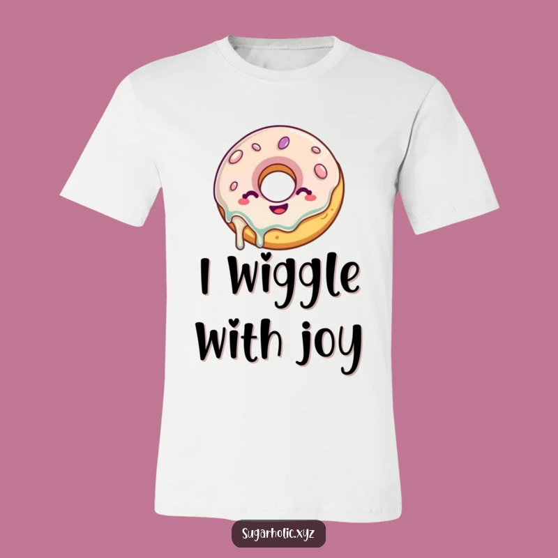 Funny Donut Shirt: Wiggling Glazed Tee, Hilarious Treat Apparel Gift