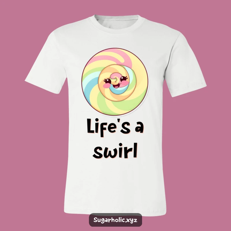 Funny Candy Swirl T-Shirt: Playful Smile for a Fun Funny Gift