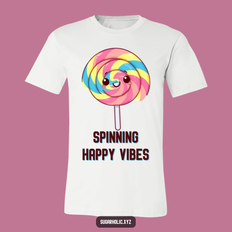 Funny Lollipop Spin T-Shirt: Gleeful Treat Tee, The Ultimate Funny Gift for Energetic Souls