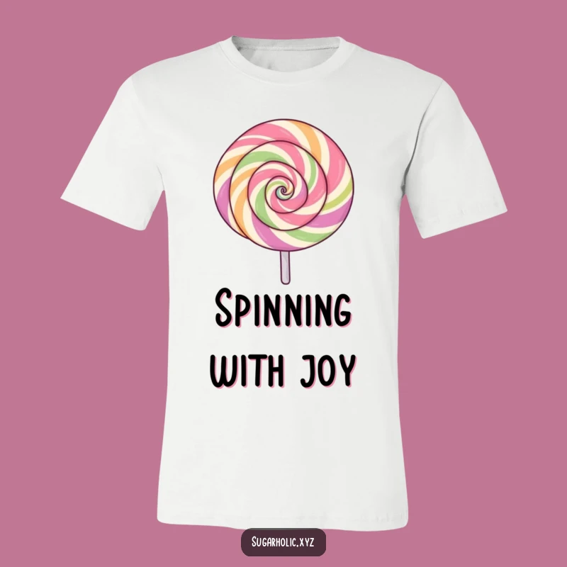 Funny Spinning Lollipop T-Shirt - Swirl of Fun Tee, Hilarious Gift!