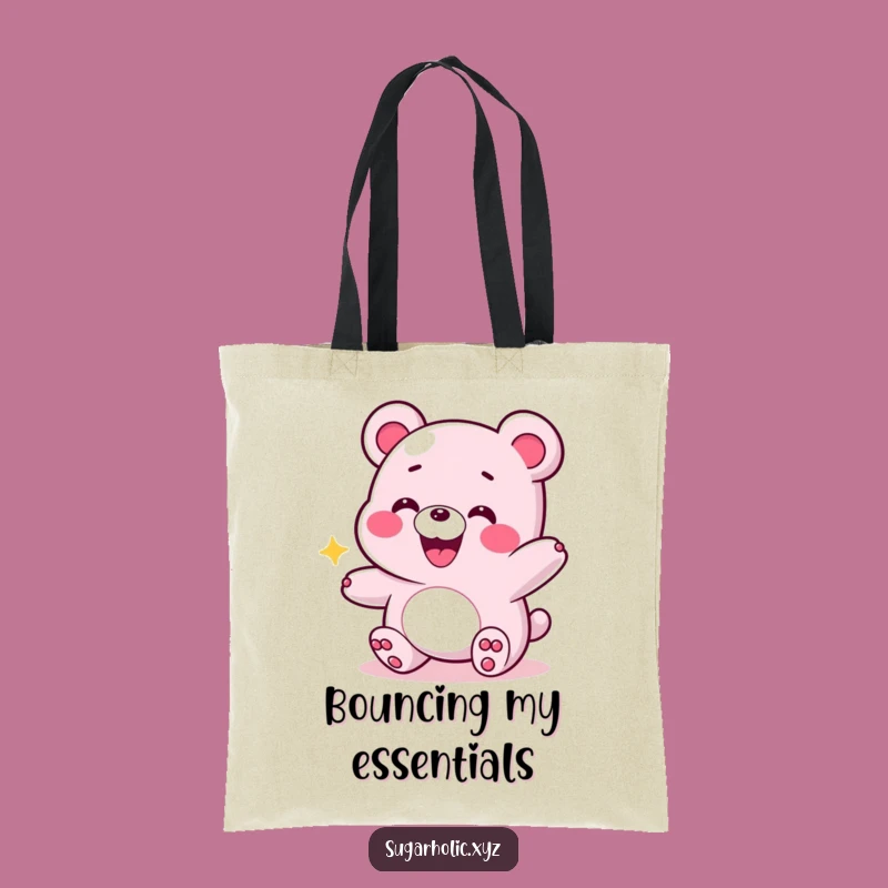 Funny Energetic Gummy Bear Tote Bag - Carry Your Fun Energy