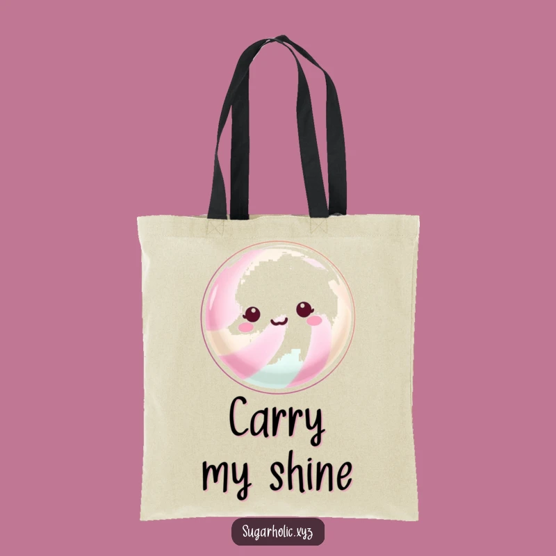 Funny Shimmering Candy Tote: Carry Your Sparkle!