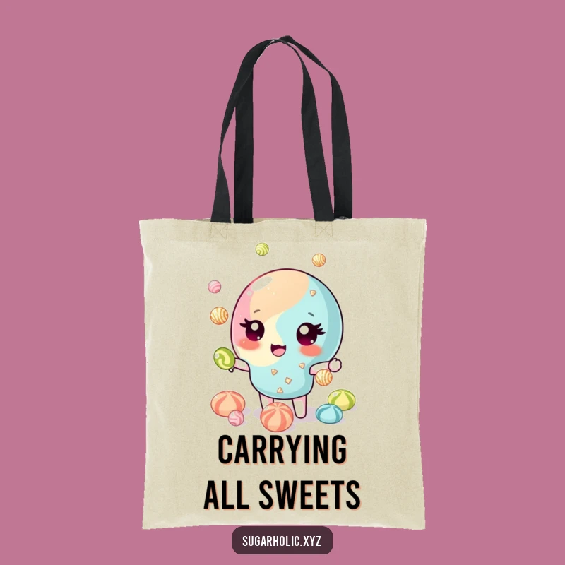 Funny Candy Juggler Tote Bag - Carry Your Sweet Style - Funny Gift!