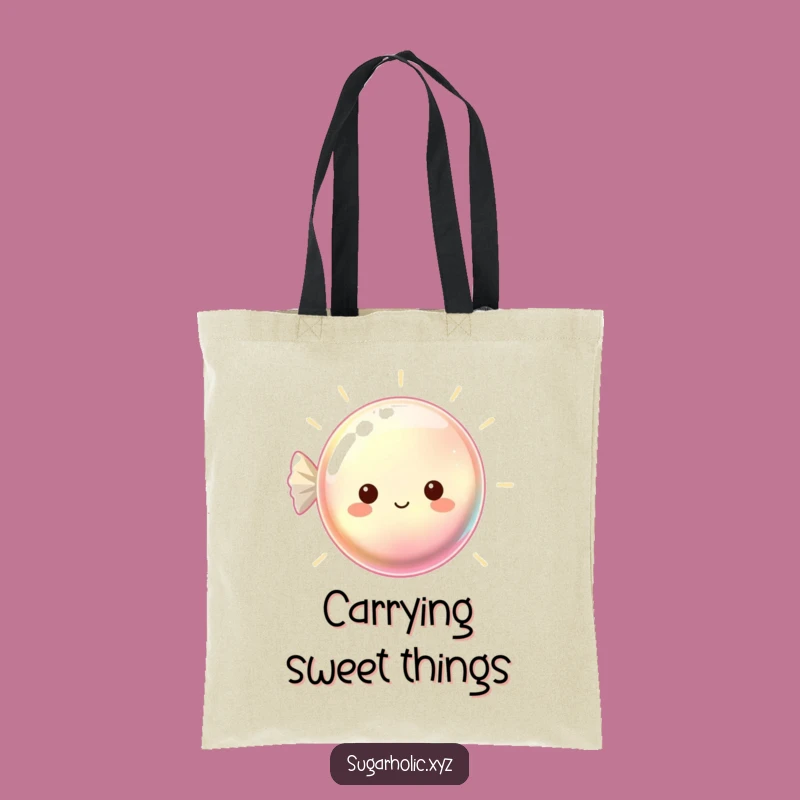 Funny Hard Candy Tote Bag: Beaming Shimmer for a Chic Funny Gift