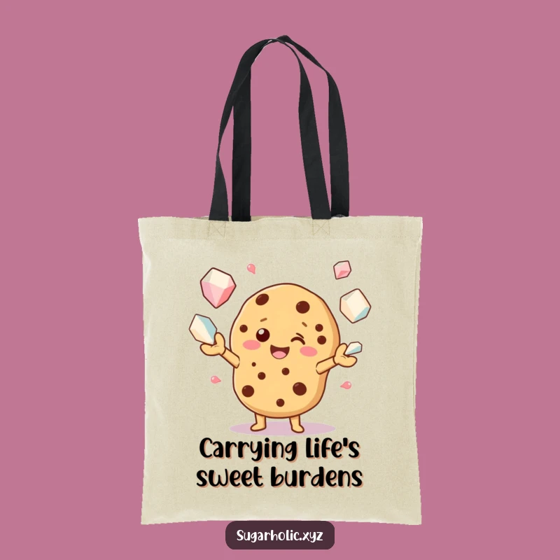 Funny Cookie Juggling Sugar Crystals Tote Bag - Chic & Hilarious Accessory