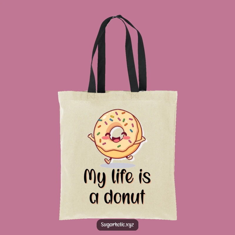 Funny Donut Hop Tote Bag: Carry Your Sweetness, Perfect Everyday Gift