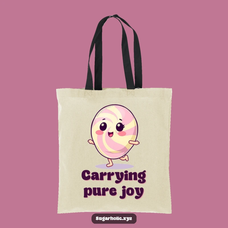Funny Gumdrop Hop Tote Bag: Cute Character Accessory, Perfect Humorous Gift!