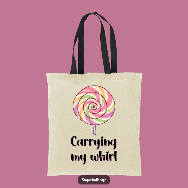 Funny Spinning Lollipop Tote Bag - Carry Your Excitement!