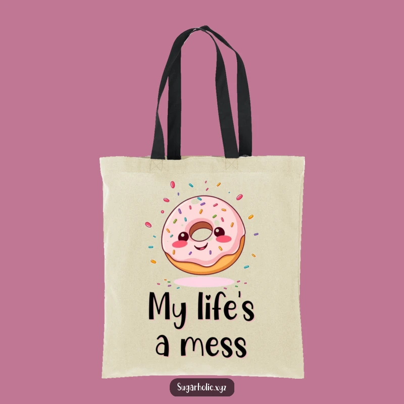 Funny Giddy Doughnut Tote Bag - Carry Your Sweets and Smiles Everywhere!